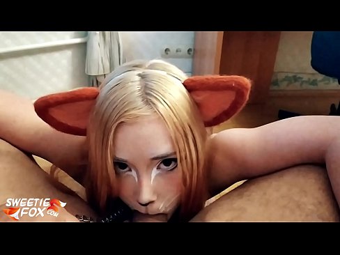 ❤️ Kitsune glutas dikon kaj kumas en ŝia buŝo ❌ Porno ĉe ni ☑